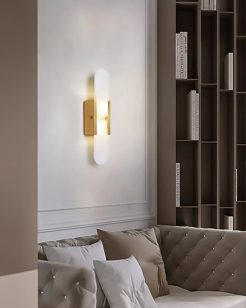 Melange Elongated Alabaster Wall Lamp Wall lamp