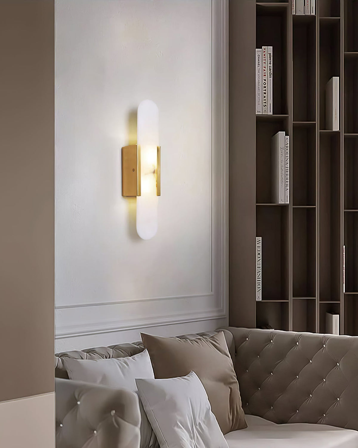 Melange Elongated Alabaster Wall Lamp Wall lamp