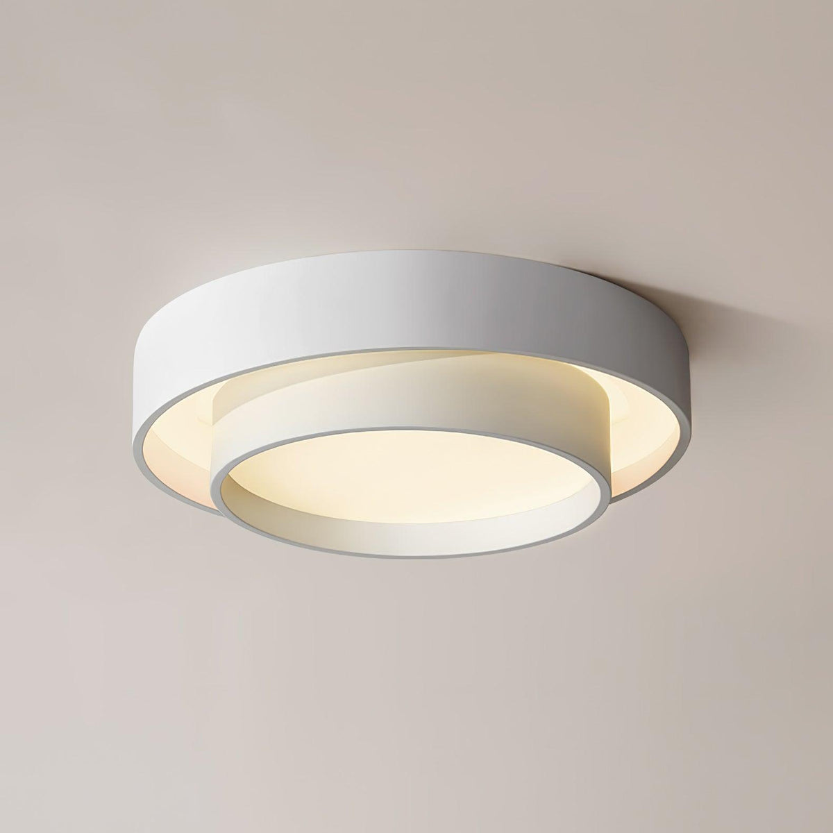 Melody Ceiling Lamp ? 23.6″ x H 5.5″ / Dia 60cm x H 14cm / White / Warm Light Ceiling lamp