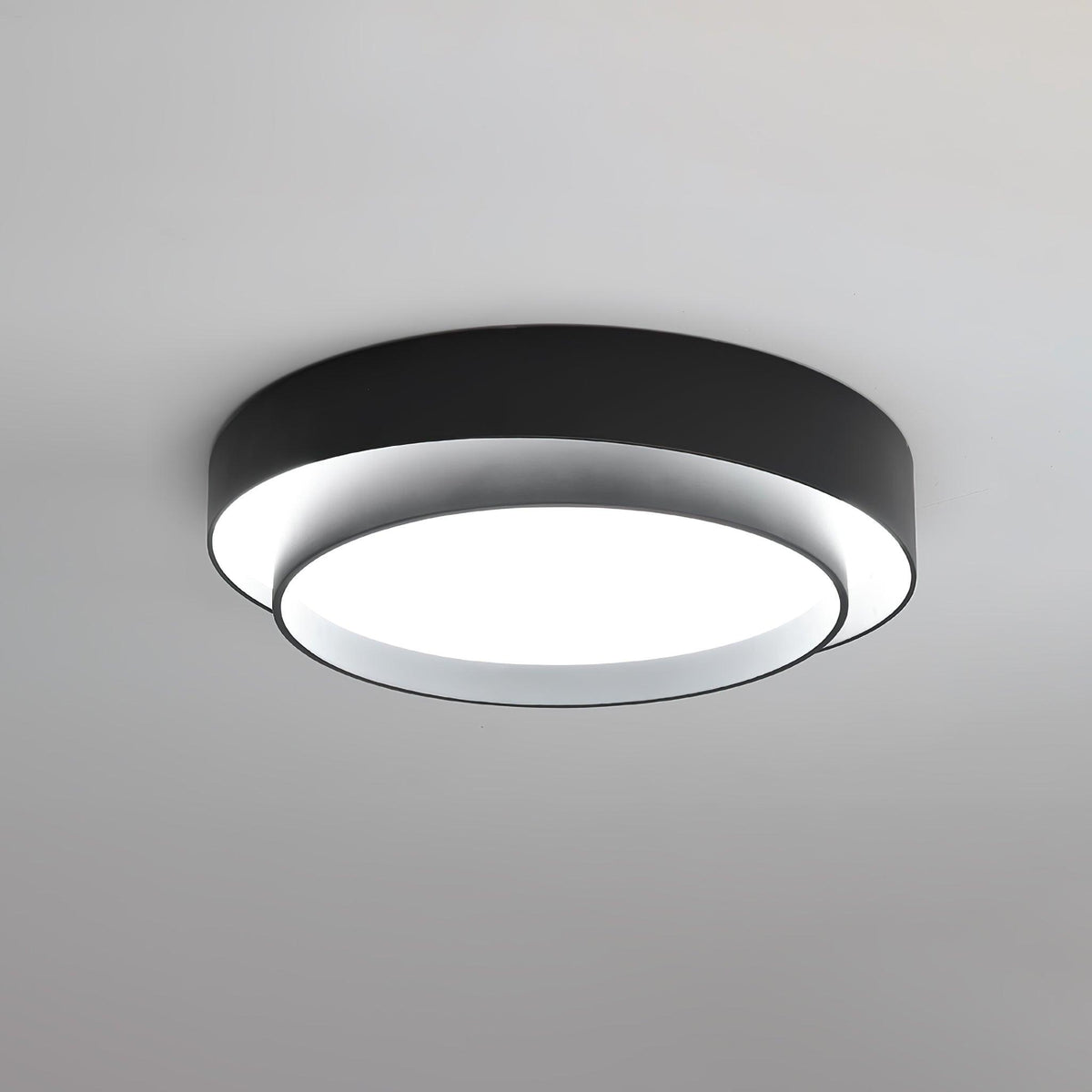 Melody Ceiling Lamp ? 23.6″ x H 5.5″ / Dia 60cm x H 14cm / Black / Warm Light Ceiling lamp