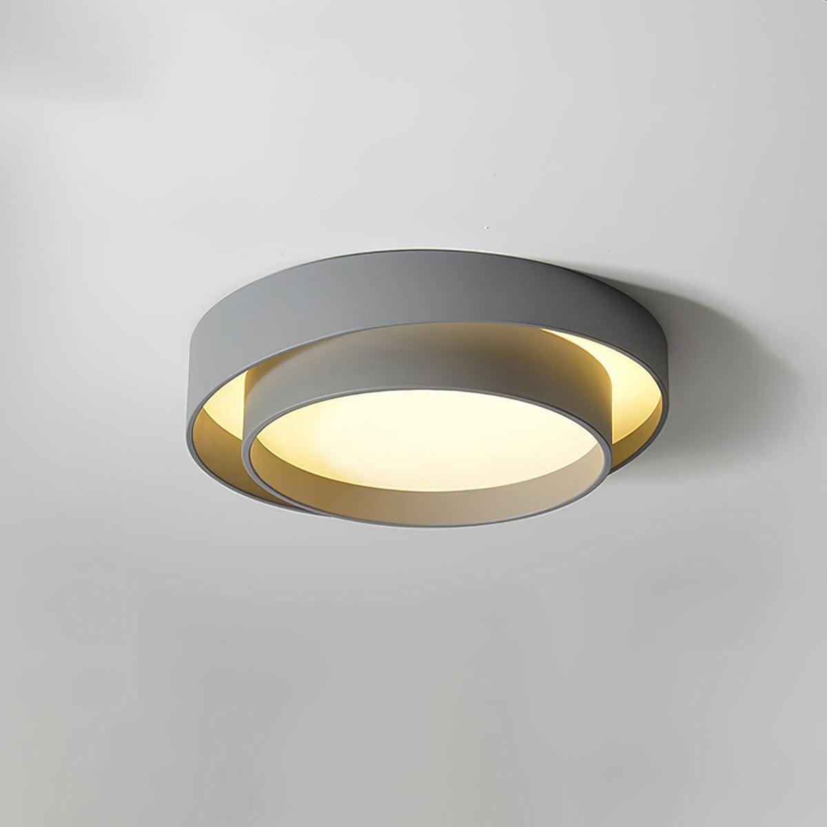 Melody Ceiling Lamp ? 19.7″ x H 5.5″ / Dia 50cm x H 14cm / Grey / Warm Light Ceiling lamp
