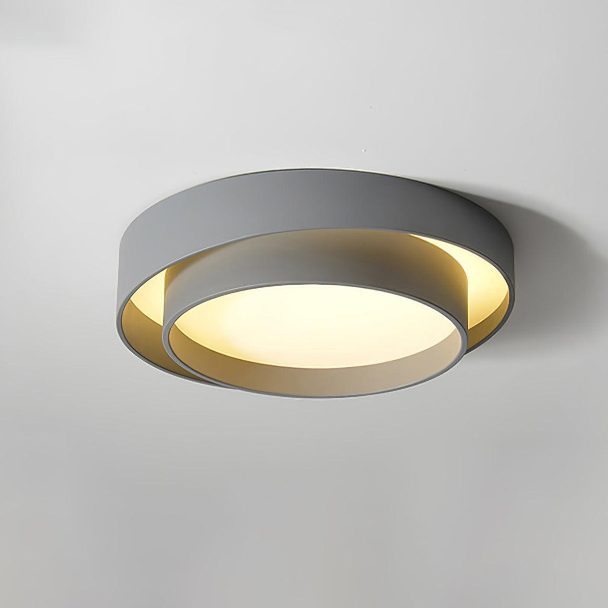 Melody Ceiling Lamp ? 23.6″ x H 5.5″ / Dia 60cm x H 14cm / Grey / Warm Light Ceiling lamp