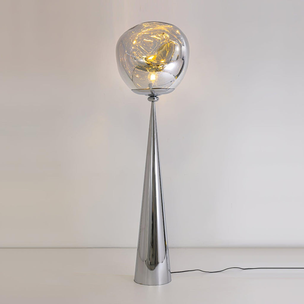 Cone Lava Floor Lamp ? 13.8″ x H 57.1″ / Dia 35cm x H 145cm / Chrome / US plug Floor lamp