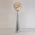 Cone Lava Floor Lamp ? 13.8″ x H 57.1″ / Dia 35cm x H 145cm / Chrome / US plug Floor lamp