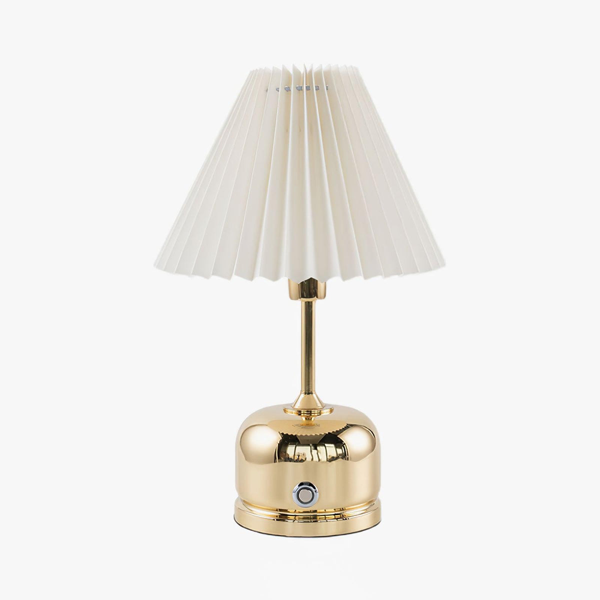 Metal Antique Table Lamp ∅ 8.7″ x H 13″ / Dia 22cm x H 33cm / Gold / US Plug Table lamp