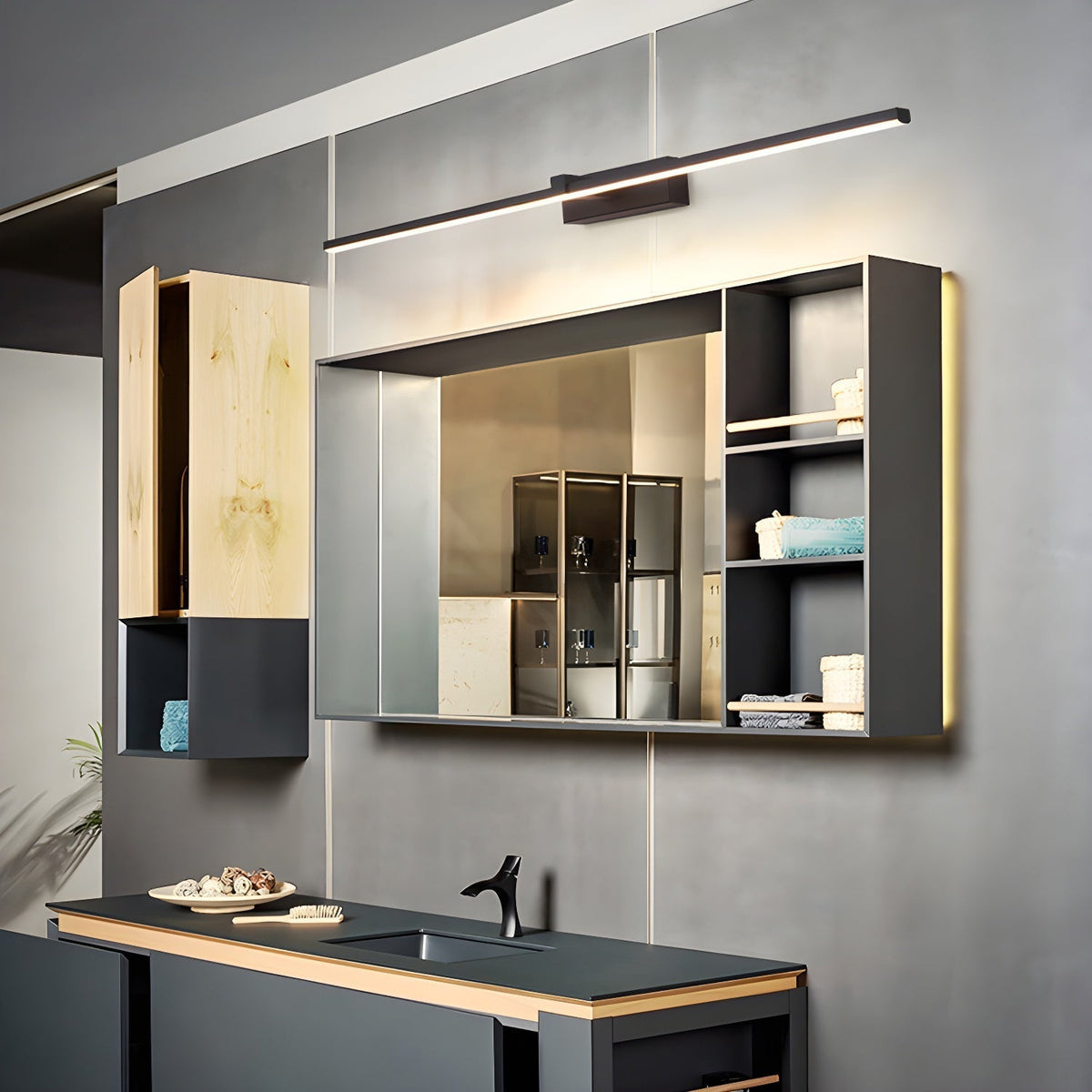 Metal Linear Mirror Wall Light Wall lamp