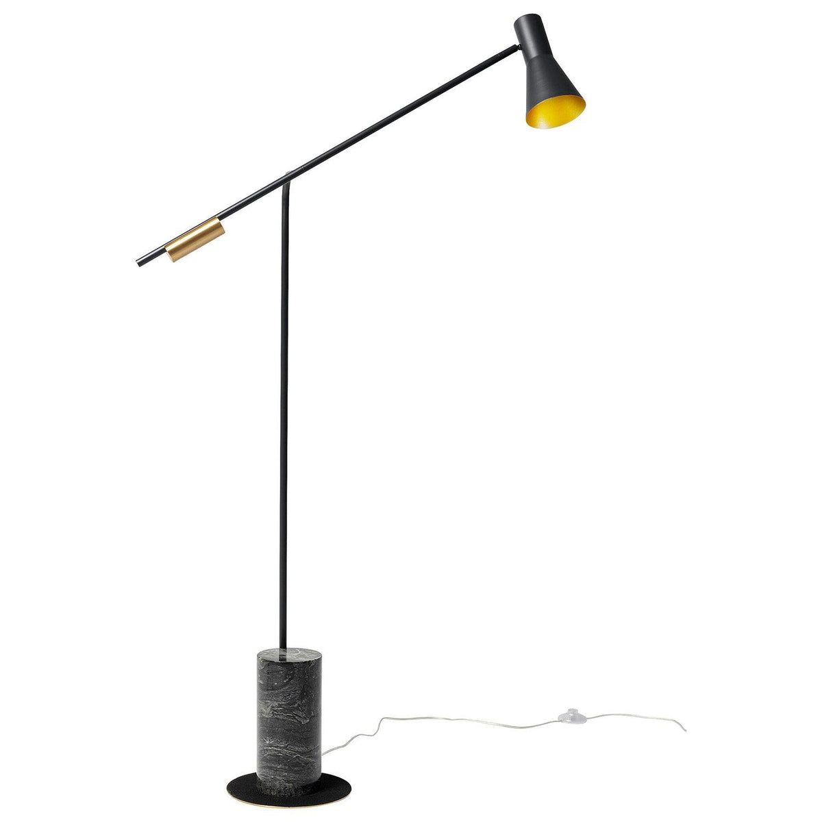 Metro Floor Lamp ∅ 43.3″ x H 66.9″ / Dia 110cm x H 170cm / Black + Black Marble / US plug Floor lamp