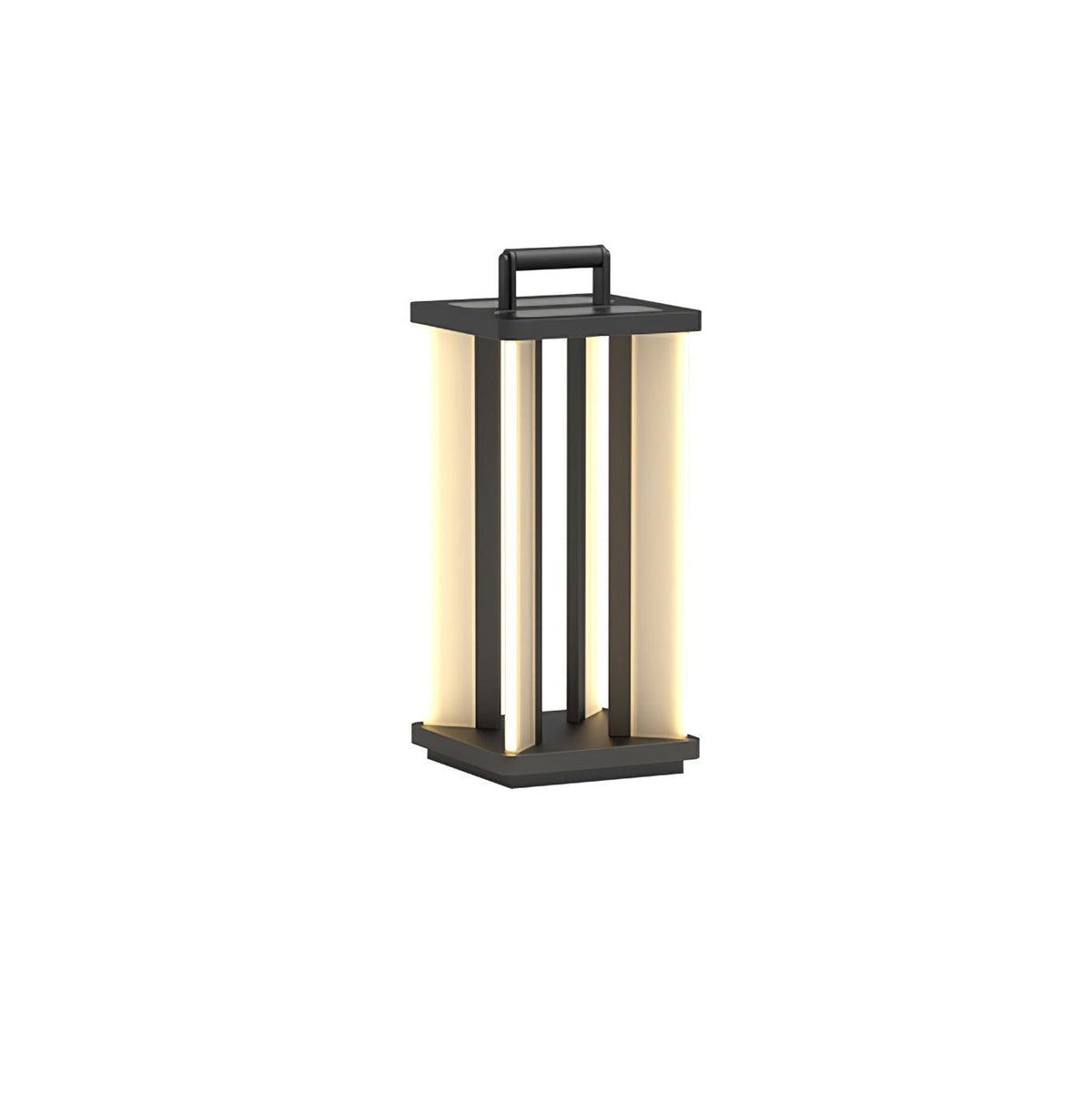 Metroluxe Outdoor Light L 11″ x W 11″ x H 25.6″ / L 28cm x W 28cm x H 65cm / Model B: Solar-Powered Version / Warm