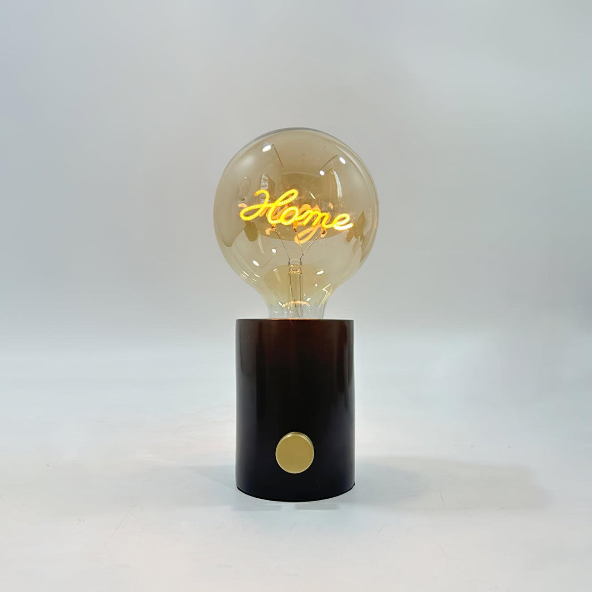Very Nice Table Lamp Model A ∅ 4.7″ x H 9.8″ / Dia 12cm x H 25cm / Black Marble & Cognac / US plug Table lamp