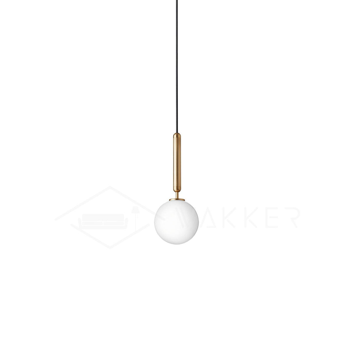 Miira Brass Pendant Light 1head ? 5.9″ x H 13.8″ / Dia 15cm x H 35cm / Brass / White Pendant light