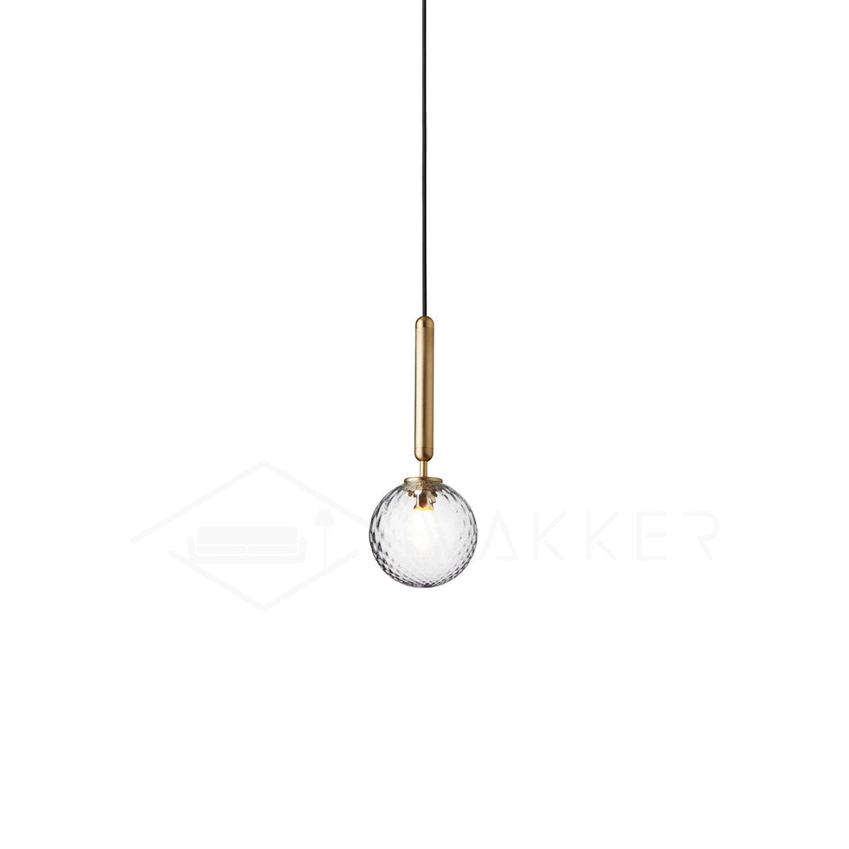 Miira Brass Pendant Light 1head ? 5.9″ x H 13.8″ / Dia 15cm x H 35cm / Brass / Clear Pendant light