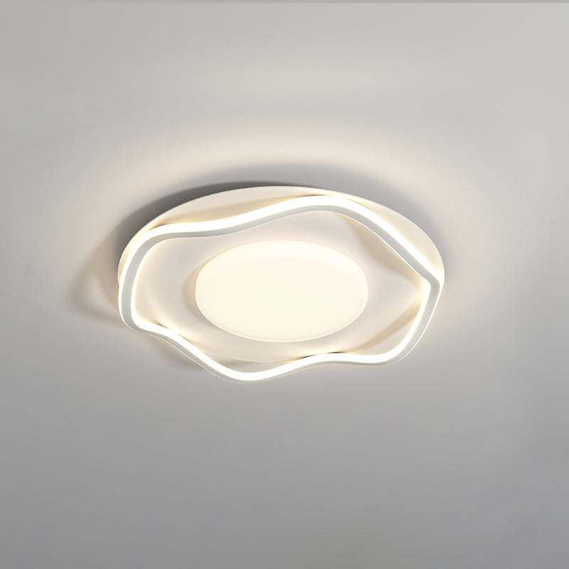 Minimalist Cloud Shape Ceiling Lamp ? 18.9″ x H 3.9″ / Dia 48cm x H 10cm / White / Cool Light Ceiling lamp