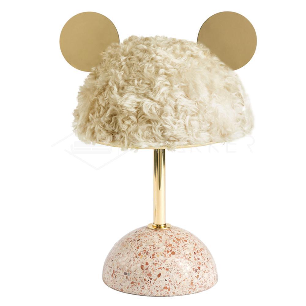 Minos Table Lamp ∅ 11″ x H 17.3″ / Dia 28cm x H 44cm / Beige / US Plug Table lamp