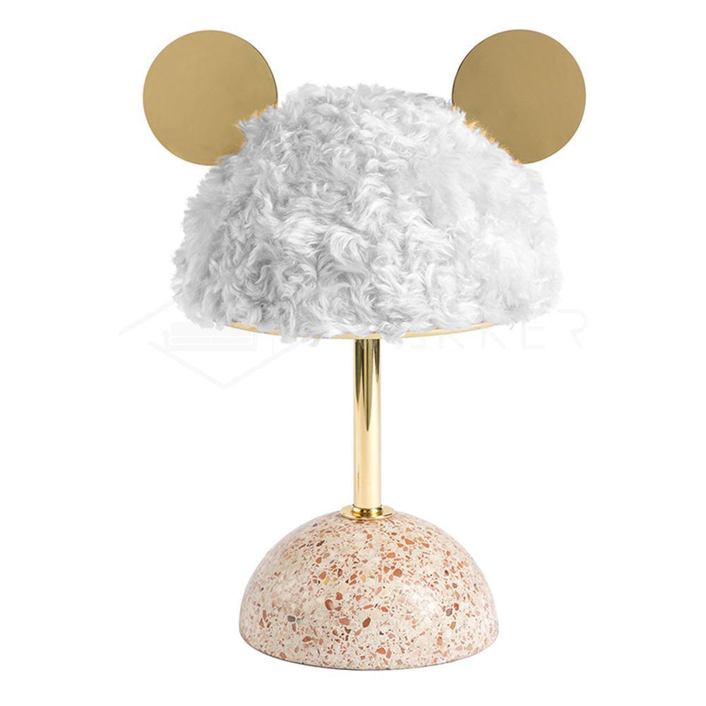 Minos Table Lamp ∅ 11″ x H 17.3″ / Dia 28cm x H 44cm / White / US Plug Table lamp