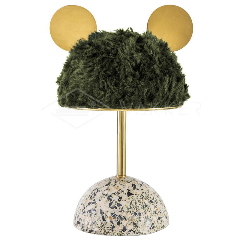 Minos Table Lamp ∅ 11″ x H 17.3″ / Dia 28cm x H 44cm / Dark green / US Plug Table lamp