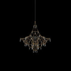 Mira Chandeliers ? 23.6″ x H 23.6″ / Dia 60cm x H 60cm / Gold / Warm White Chandelier