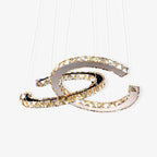 Modern Crystal Double C Chandelier Chandelier