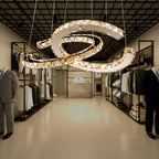 Modern Crystal Double C Chandelier Chandelier