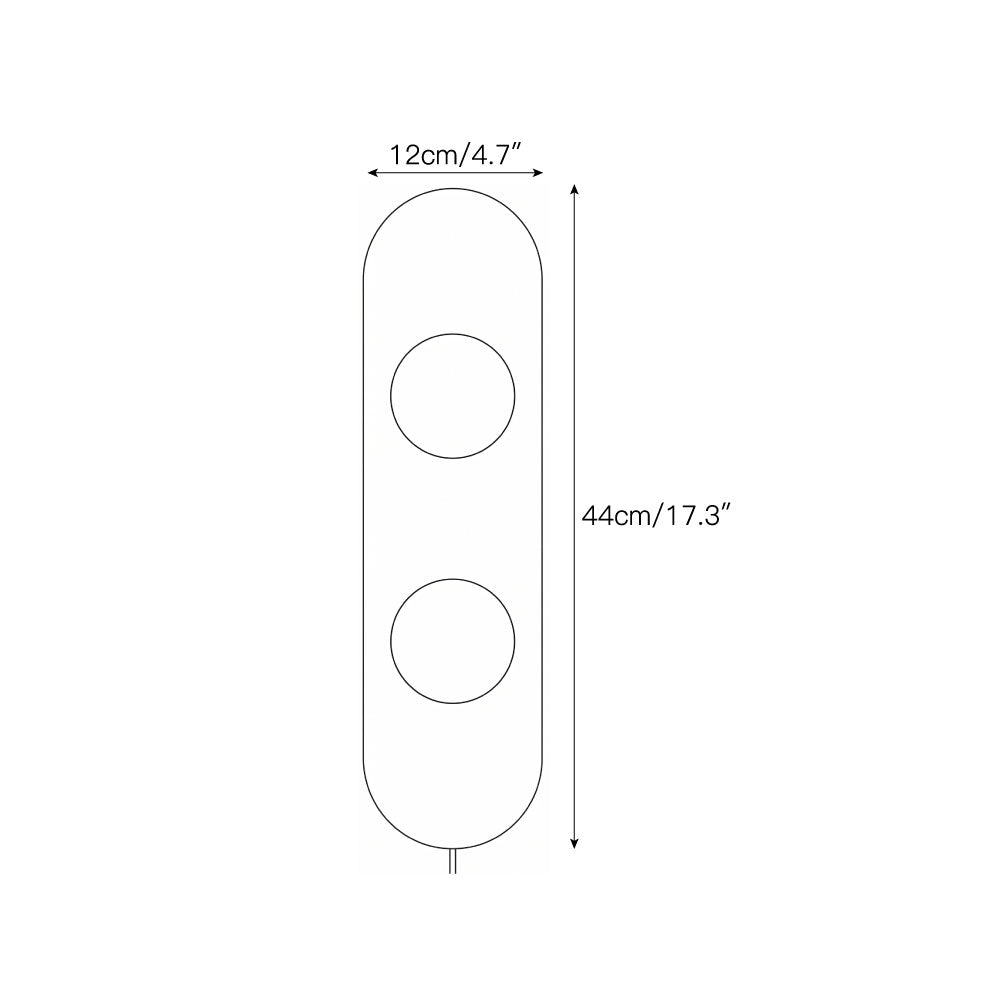 Modulo Marble Plug-in Wall Sconce