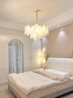 Multi Tier Cloud Glass Pendant Light Chandelier
