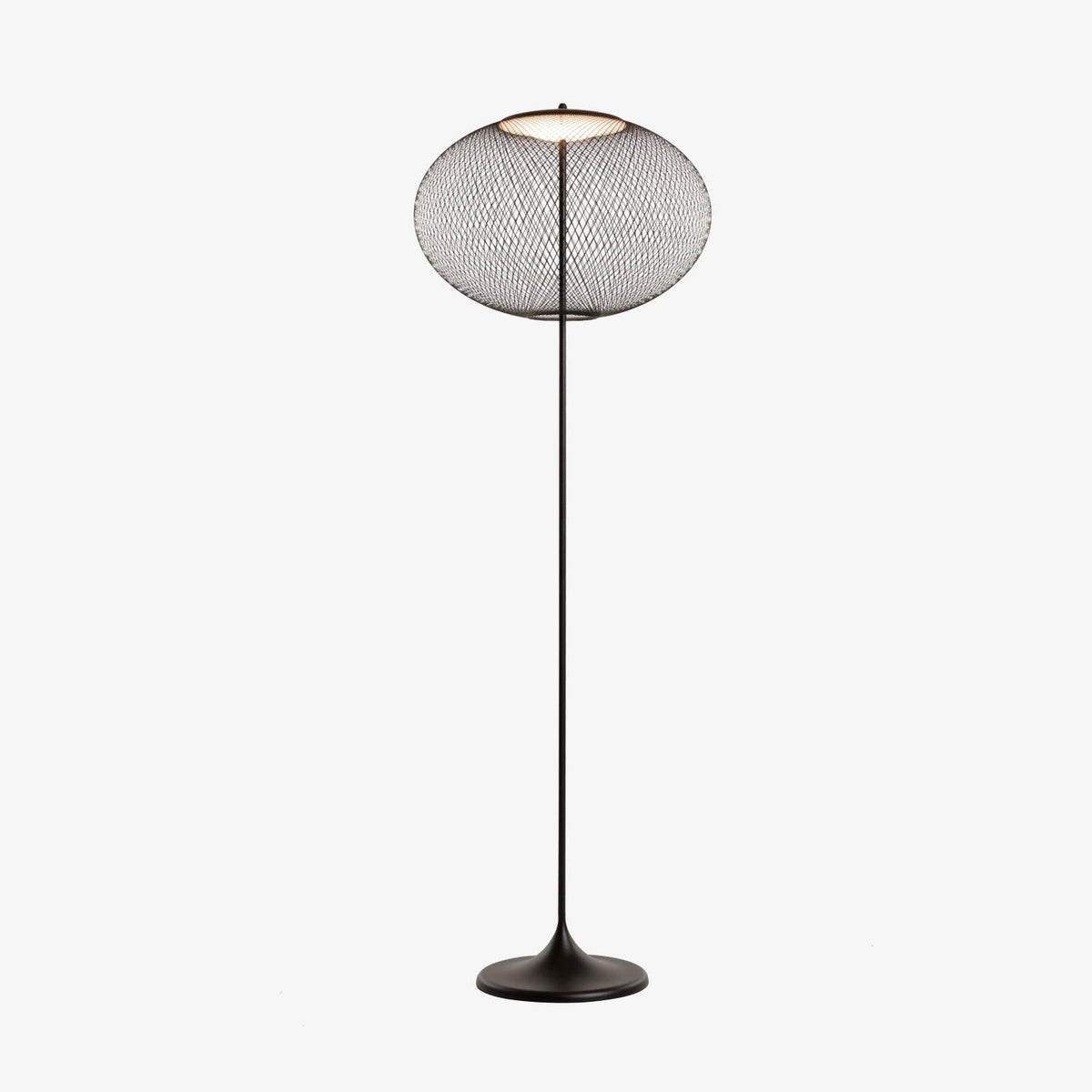 Metallic Meshwork Floor Lamp ? 19.7″ x H 72.8″ / Dia 50cm x H 185cm / Black / Warm Light Floor lamp