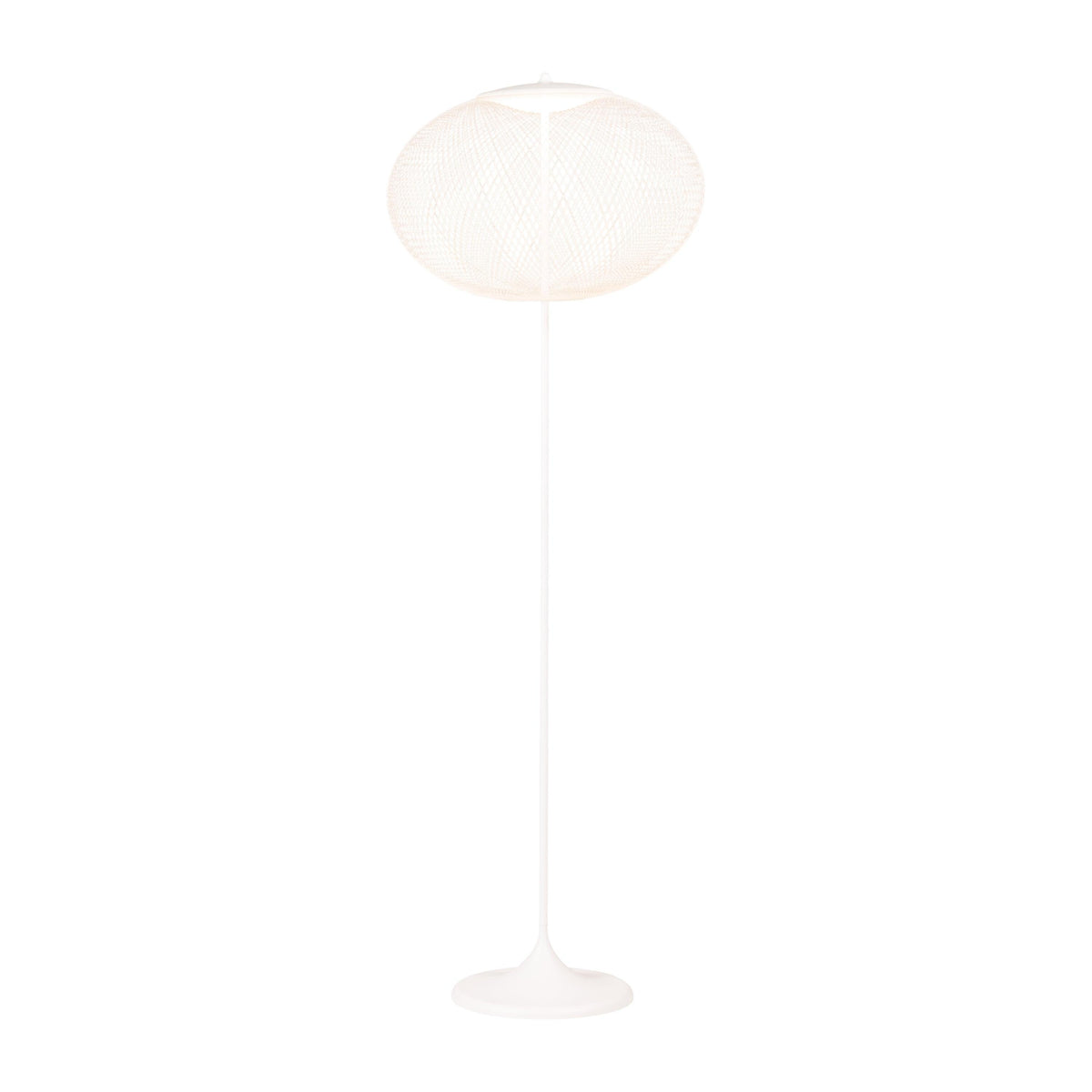 Metallic Meshwork Floor Lamp ? 19.7″ x H 65″ / Dia 50cm x H 165cm / White / Warm Light Floor lamp