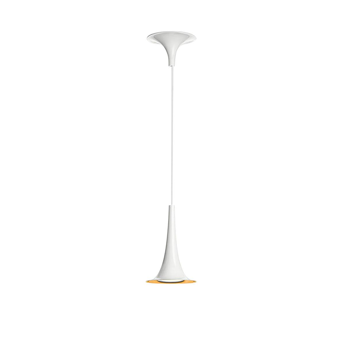 Nafir Pendant Light 1 Heads ∅ 7.9″ x H 11.8″ / Dia 20cm x H 30cm / White & Gold Pendant light