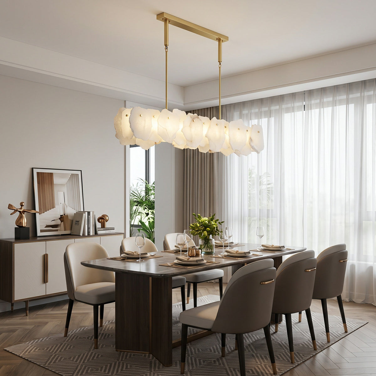 Nasile Alabaster Chandelier
