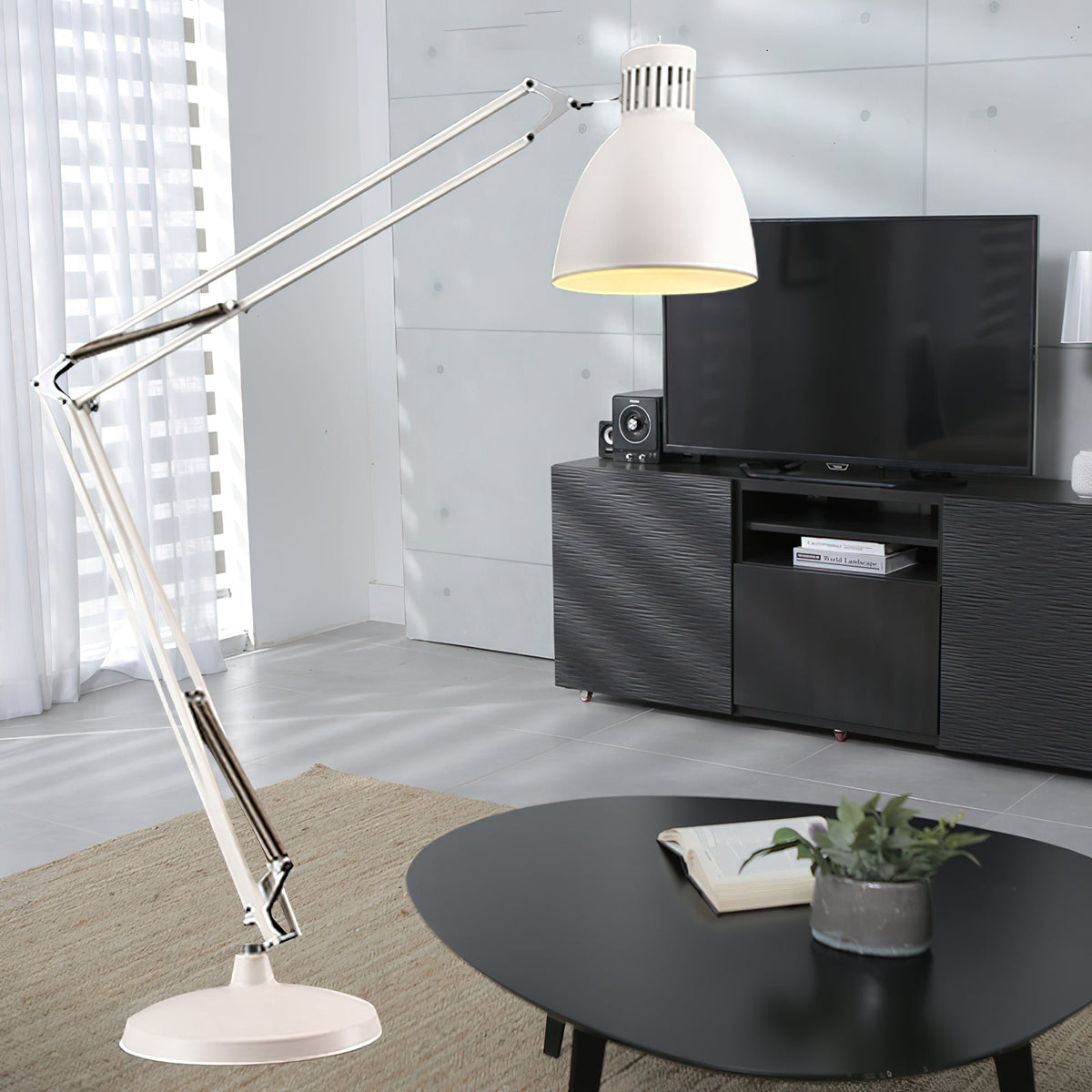 Oversized Industrial Floor Lamp
