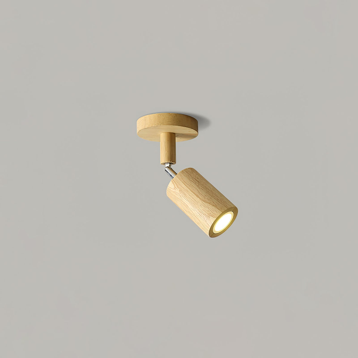 Natural Wood Beam Spotlight Light 1 head ? 2.8″ x H 6.7″ / Wood Color Ceiling lamp
