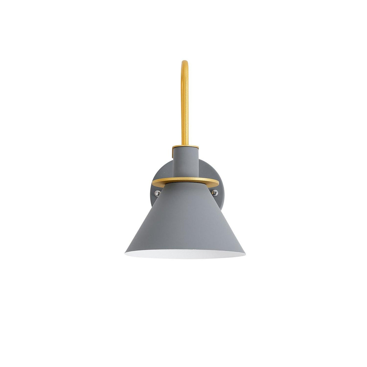 Nordic Metal Wall Sconce ? 9.4″ x H 12.2″ / Dia 24cm x H 31cm / Grey Wall lamp