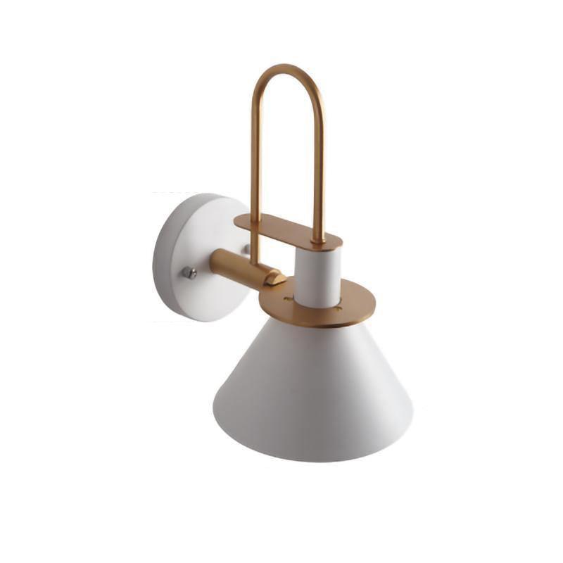 Nordic Metal Wall Sconce ? 9.4″ x H 12.2″ / Dia 24cm x H 31cm / White Wall lamp
