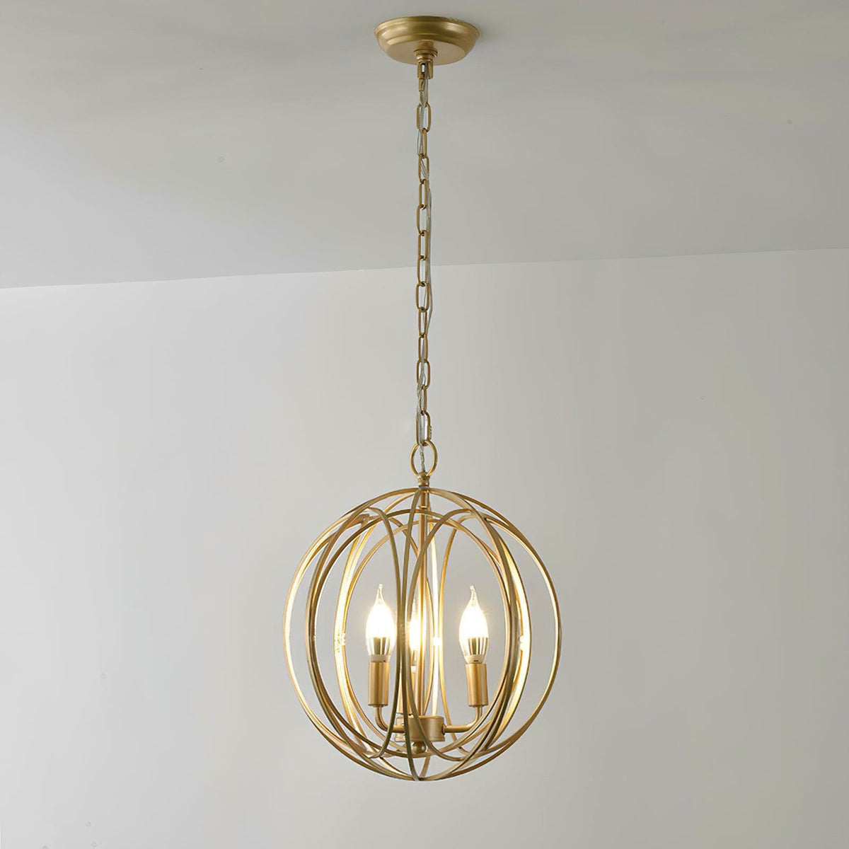 Ofelia Pendant Light 3 heads Φ 13.6″ x H 13.8″ / Dia 34.5cm x H 35cm / Gold Pendant light