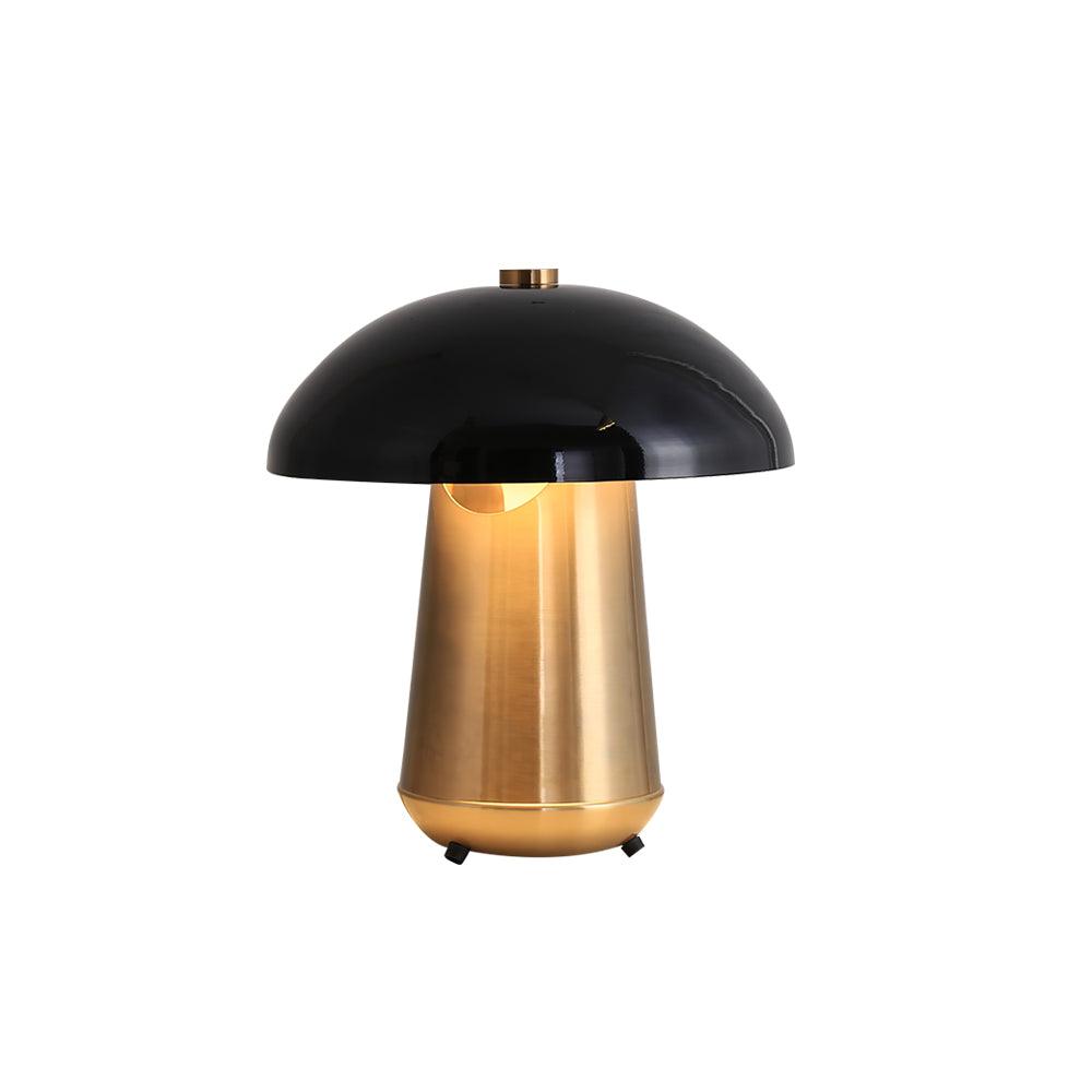 Ogno Mushroom Table Lamp ∅ 13.7″ x H 16.9″/ Dia 35cm x H 43cm / Gold & Black / US plug Table lamp