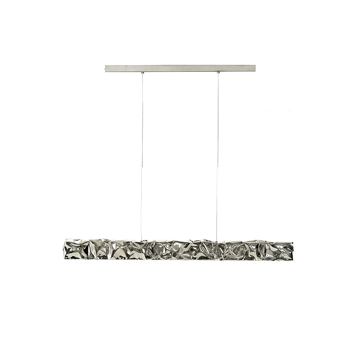 Opinion Ciatti Pendant Lamp Rectangle ∅ 63″ x H 59.1″ / Dia 160cm x H 150cm / Silver / Warm Light Pendant light