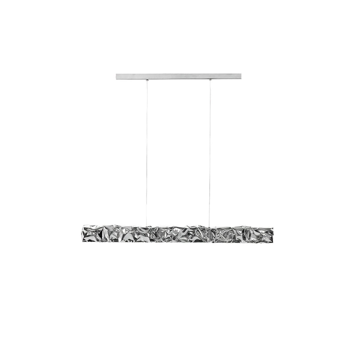 Opinion Ciatti Pendant Lamp Rectangle ∅ 39.4″ x H 59.1″ / Dia 100cm x H 150cm / Silver / Warm Light Pendant light