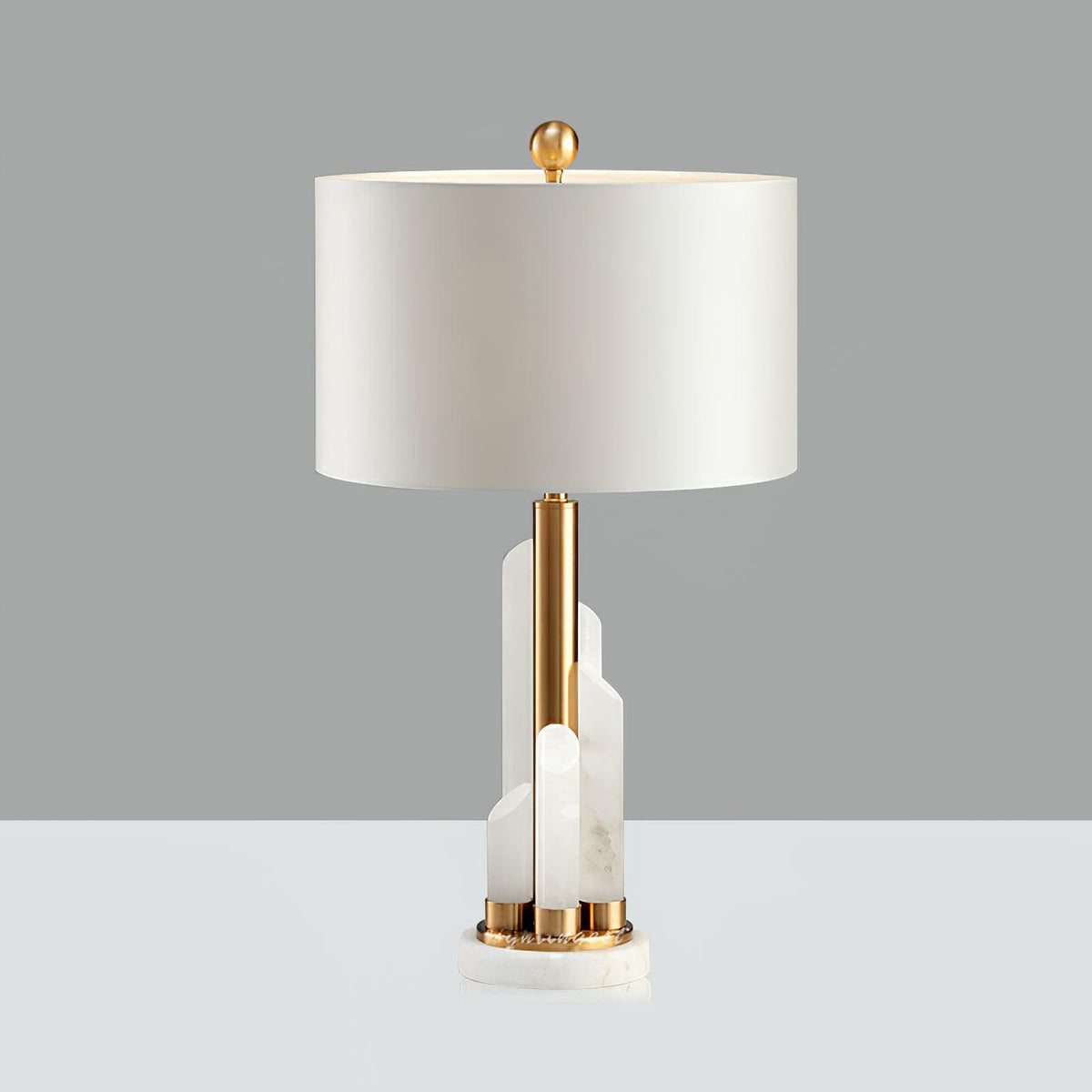 Orbit Metal Table Lamp ∅ 11.8″ x H 27.5″ / Dia 30cm x H 70cm / Gold + White / US plug Table lamp