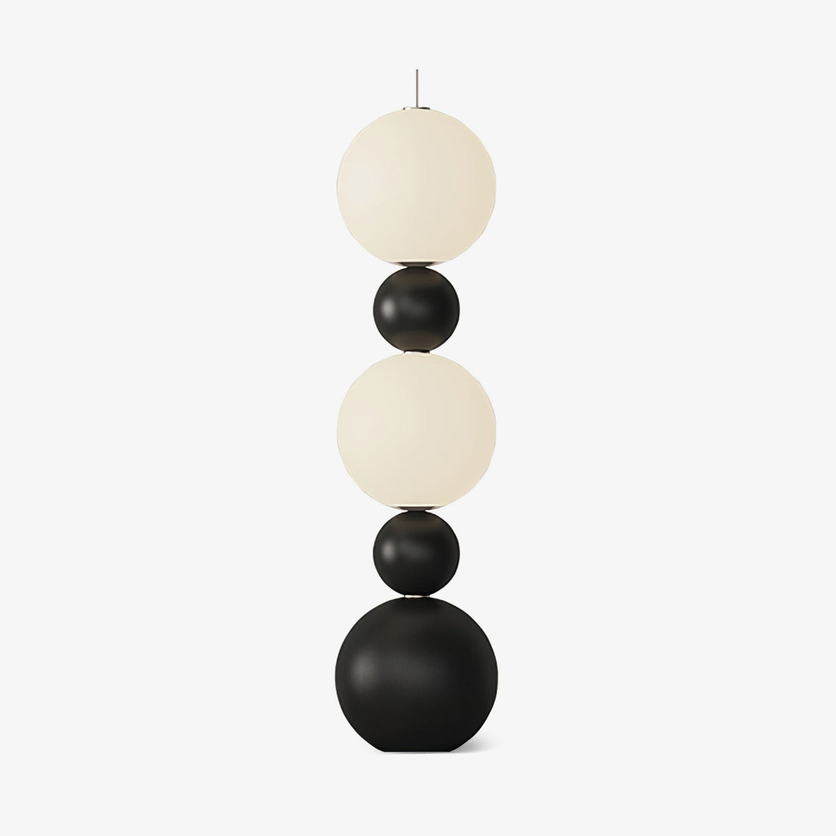 Orion Sphere Floor Lamp ∅ 15.7″ x H 62.2″ / Black & White / US Plug Floor lamp