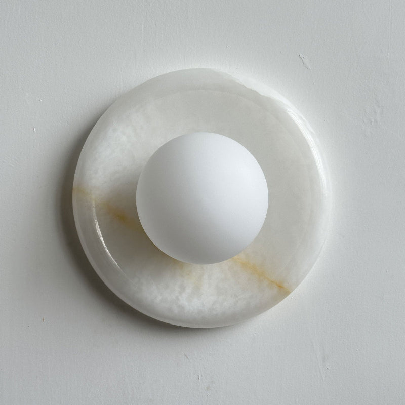 Orli White Onyx Sconce