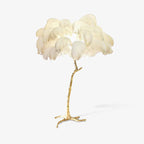 Ostrich Feather Brass Floor Lamp Floor lamp