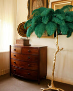 Ostrich Feather Brass Floor Lamp Floor lamp