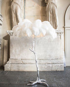 Ostrich Feather Brass Floor Lamp Floor lamp