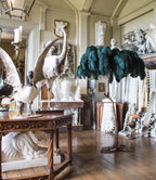 Ostrich Feather Brass Floor Lamp Floor lamp