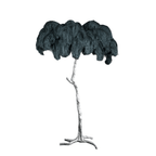 Ostrich Feather Brass Floor Lamp Floor lamp