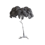 Ostrich Feather Brass Floor Lamp Floor lamp