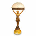 Pair of Art Deco Cabaret Dancer Figural Table Lamps