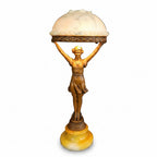 Pair of Art Deco Cabaret Dancer Figural Table Lamps