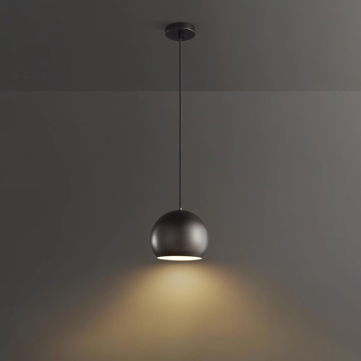 Palla Brass Pendant Lamp Model A ∅ 7.1″ x H 5.9″ / Dia 18cm x H 15cm / Black Pendant light