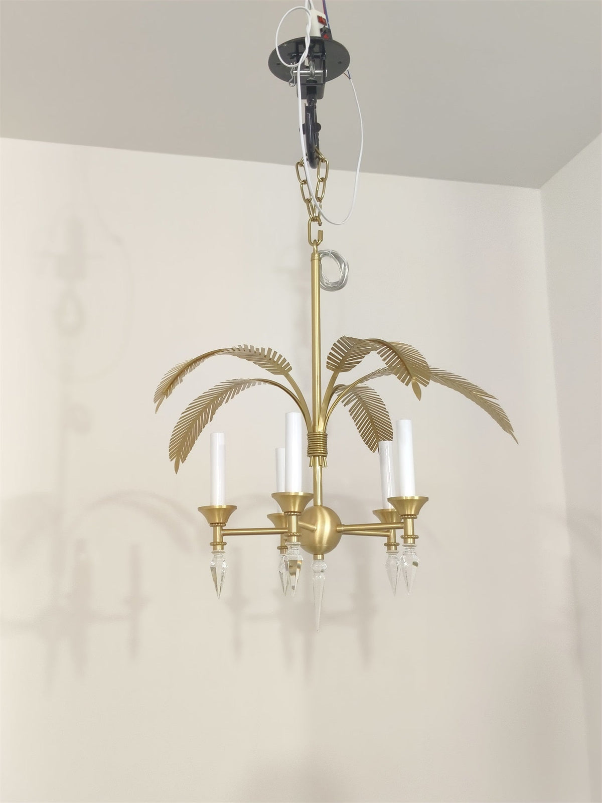 Palm Frond Chandelier