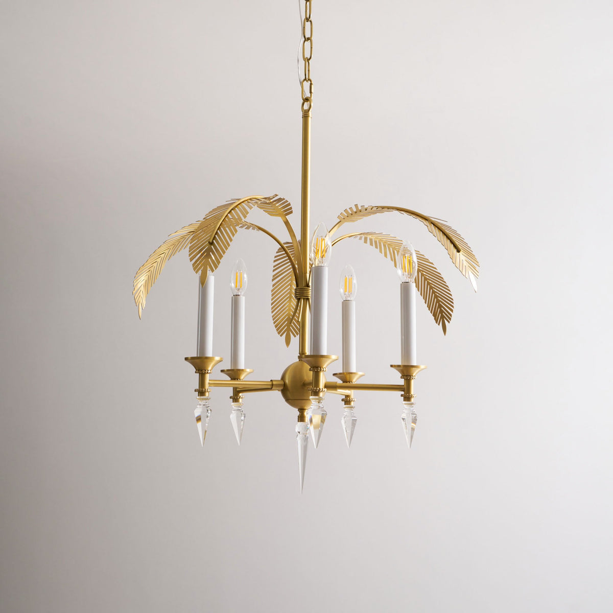 Palm Frond Chandelier
